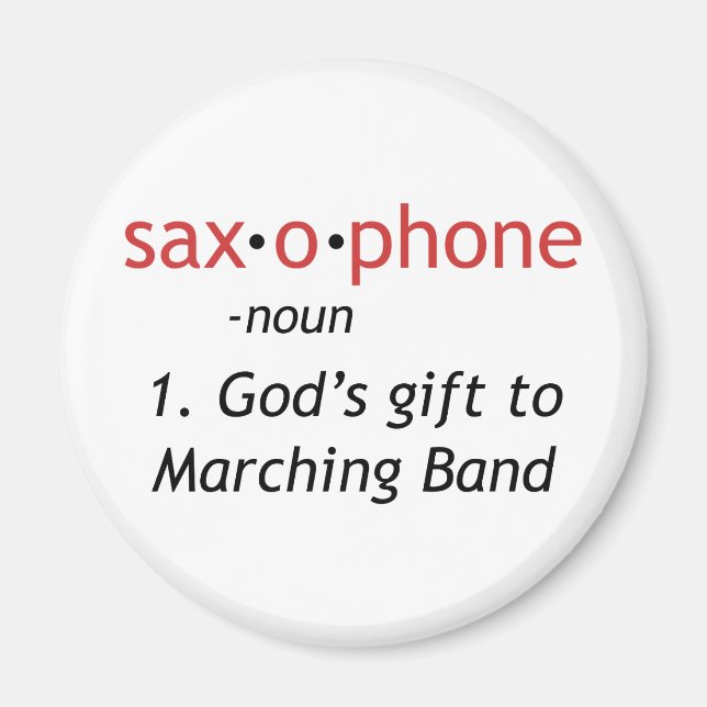Imã Definição de saxofone (Frente)