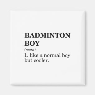 Imã Definição de Substantivo Menino de Badminton Petec