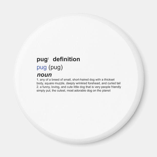 Imã Definição de um Pug (Frente)