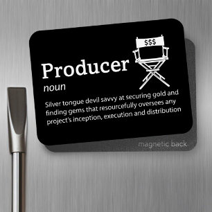 Ímã Definição do Produtor - Cineasta 3" x 4" Flex
