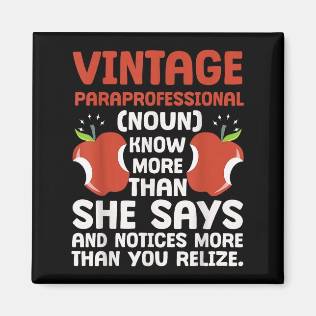 Imã Definição Paraprofissional do Orgulho de Educação (Frente)