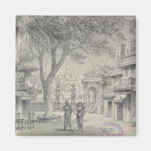 Imã Definir Design para a Lei II da ópera "Lakme"