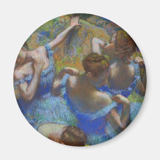 Imã Degas Blue Dancers Pastel Fine Art Masterpiece (Frente)