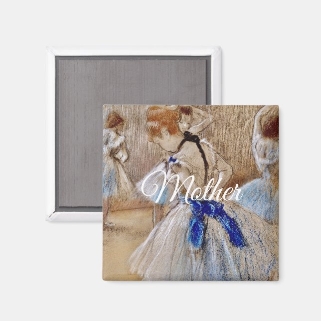 Imã Degas Dancer With Blue Ribbon  (Front/Back)