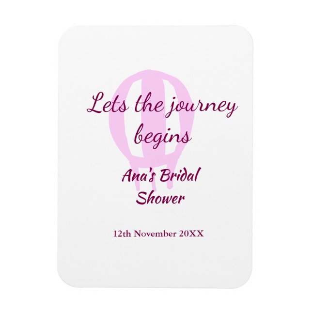 Ímã deixa a jornada começar chá de panela adicione o n (Vertical)