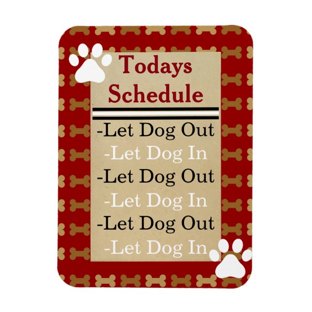 Ímã Deixar Cachorro Para Cachorro (Vertical)