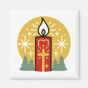 Imã Deixe a Fé ser sua arte mais brilhante na vela