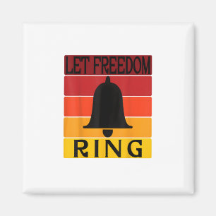 Imã Deixe a liberdade tocar retro Sunset Bell