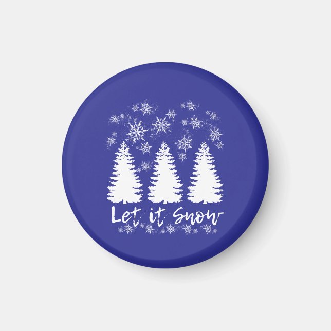 Imã Deixe-a Neve Estreita Impressão de Tela (Frente)