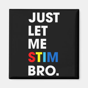 Imã Deixe-Me Estimular Mês De Consciência Do Autismo E