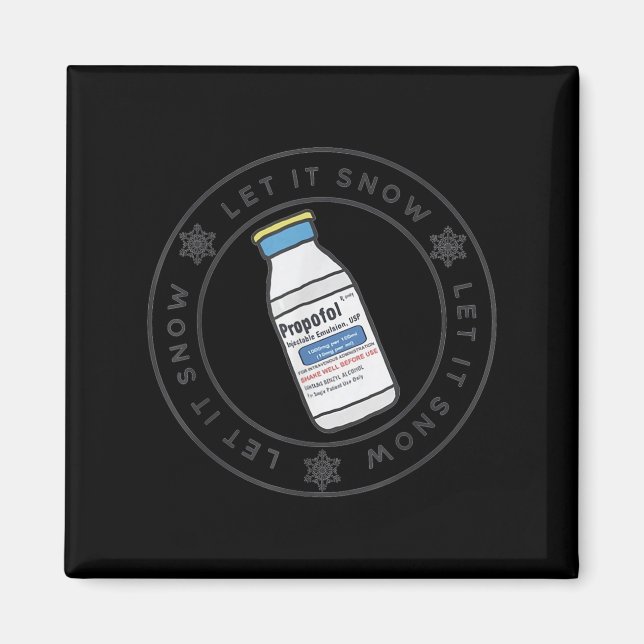 Imã Deixe Nevar Profol Crna Enfermeira Anestesiologist (Frente)