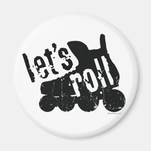 Imã Deixe-nos rolar (o hóquei do rolo)