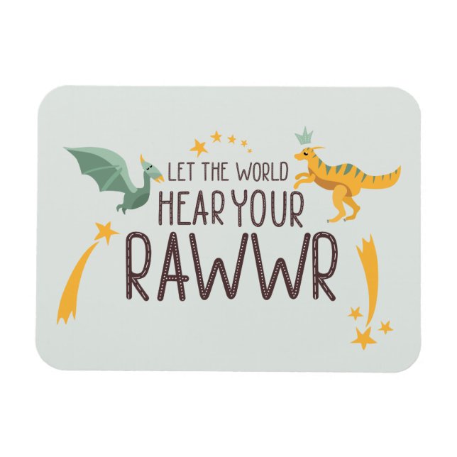 Ímã Deixe o mundo ouvir seu carro (Horizontal)