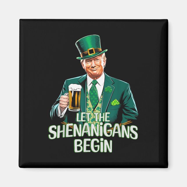 Imã Deixe Os Shenanigans Começarem A Rua Engraçada. Pa (Frente)