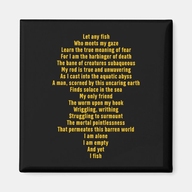 Imã Deixe Qualquer Peixe Que Conheça Minha Citação Eng (Frente)