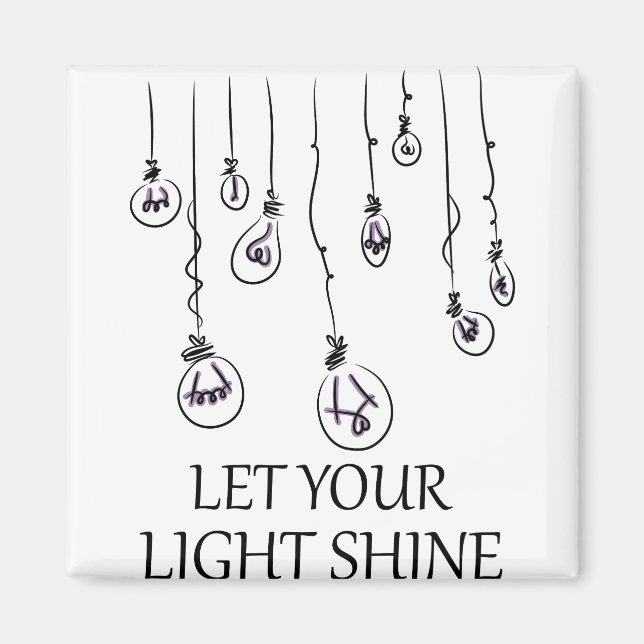 Imã deixe sua luz brilhar (Frente)