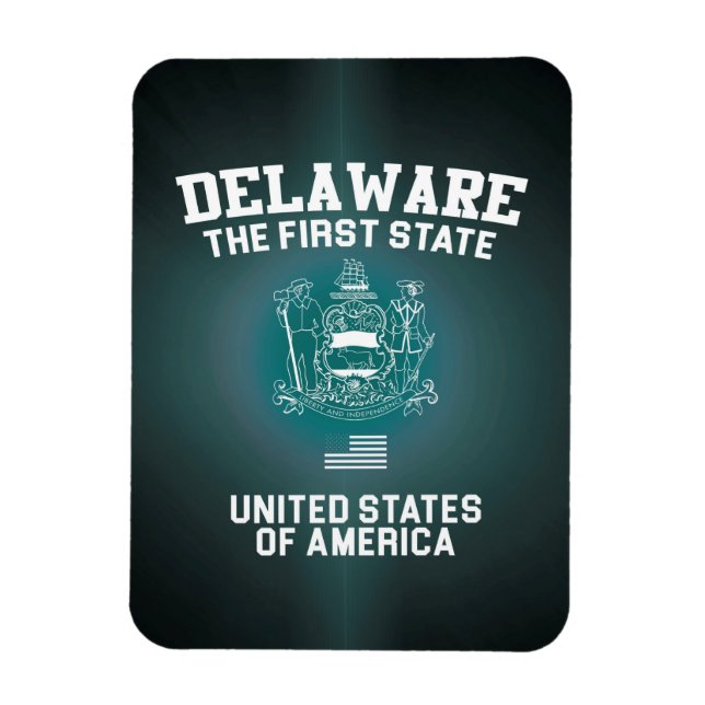 Ímã Delaware O Primeiro Estado (Vertical)
