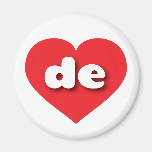 Imã Delaware Red Heart - amor