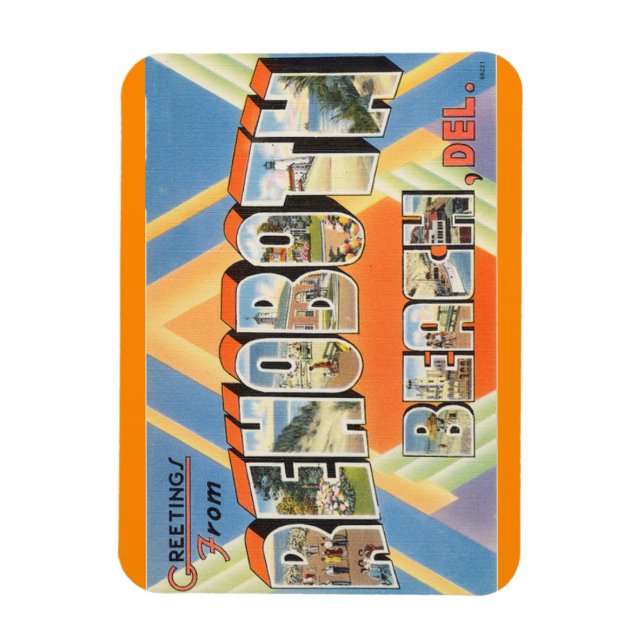 Ímã Delaware, Rehoboth Beach Magnet (Vertical)