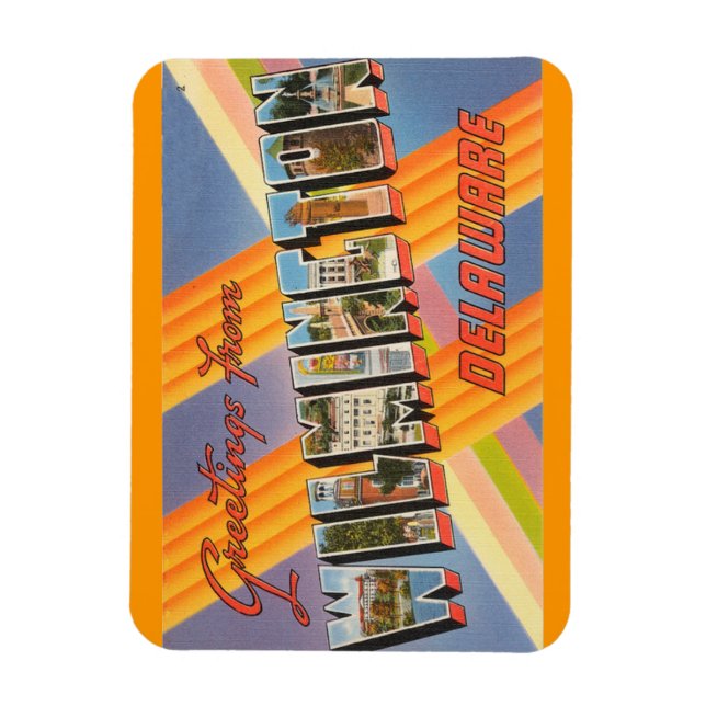 Ímã Delaware, Wilmington Magnet (Vertical)