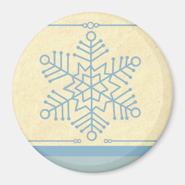 Imã Delicar Floco de Neve Magnet de Natal (Frente)