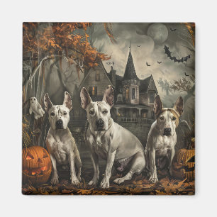 Imã Delícia Noturna de Halloween para Bull Terrier