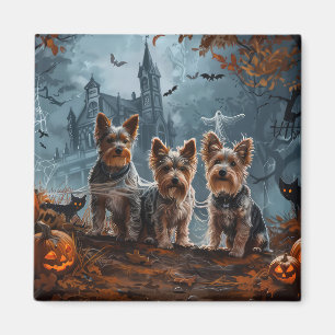 Imã Delícia Noturna de Halloween para Cães Terrier Aus