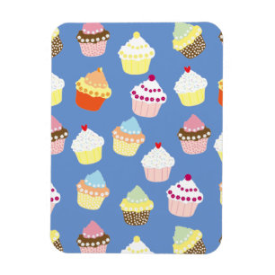 Ímã Deliciosos Cupcakes de aniversário decorados