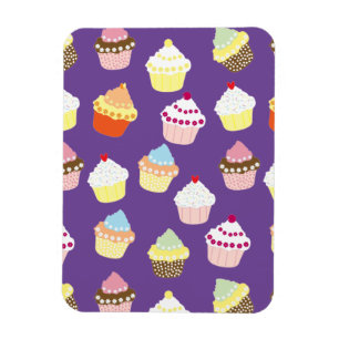 Ímã Deliciosos Cupcakes de aniversário decorados