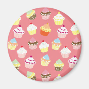 Imã Deliciosos Cupcakes de aniversário decorados