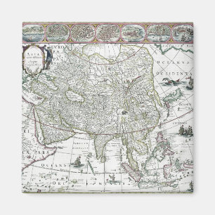 Imã Delineata do noviter de Ásia, 1617