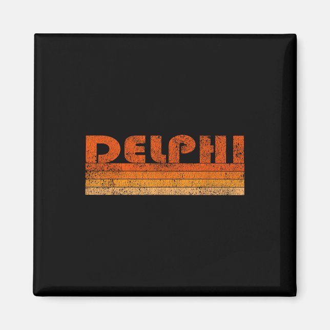 Imã Delphi Grécia Vintage Retro (Frente)