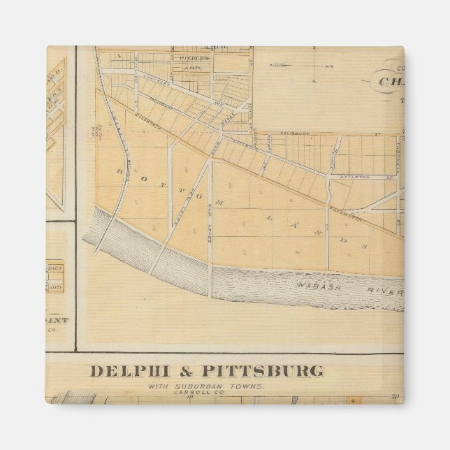 Imã Delphi & Pittsburg com cidades suburbanas (Frente)