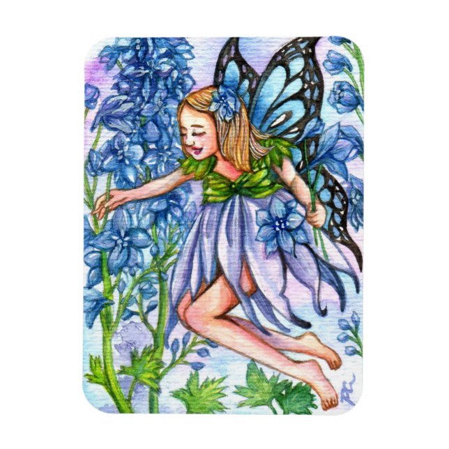 Ímã Delphinium Fairy (Vertical)