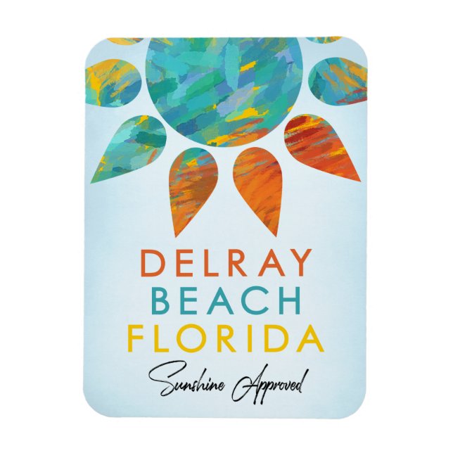 Ímã Delray Beach Sunshine Viagem (Vertical)