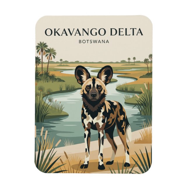 Ímã Delta do Okavango Botsuana (Vertical)