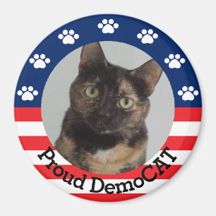 Imã DemoCAT orgulhoso customizável