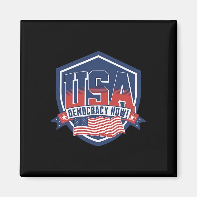 Imã Democracia Agora Vote Kamala Harris 2024 Democrata (Frente)