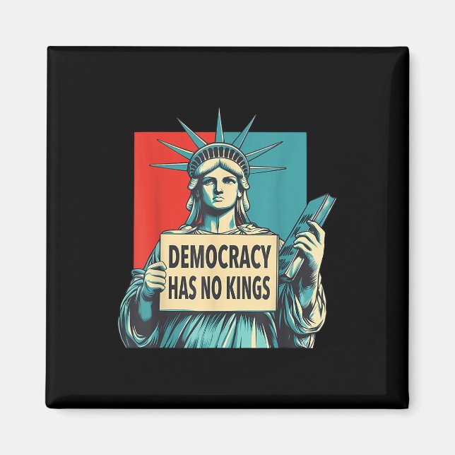 Imã Democracy Has No Kings 4th Of July Statue Of Liber (Frente)