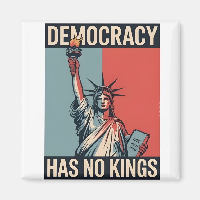 Imã Democracy Has No Kings Liberity Status American (Frente)