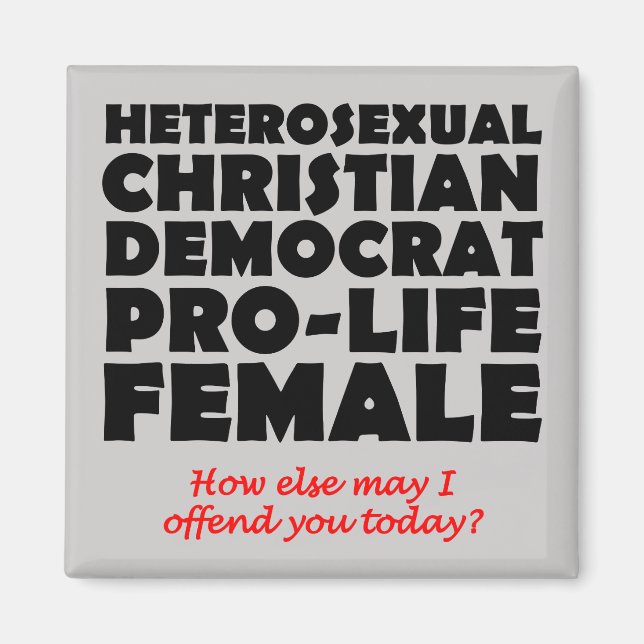 Imã Democrata Ofensiva Magnet Cristã (Frente)