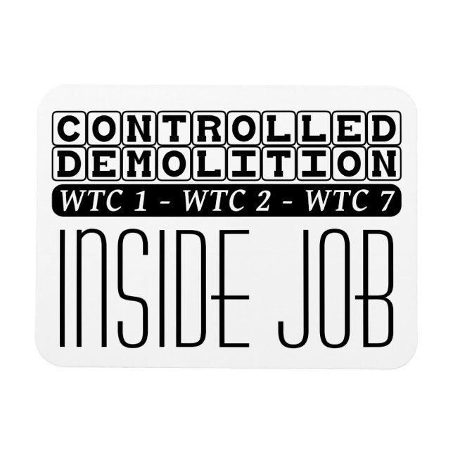 Ímã Demolição Controlada WTC Edifício 7 Trabalho Inter (Horizontal)