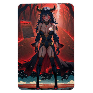 Ímã Demonessa com Contato em Encruzilhada, Anime Demôn