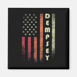 Imã Dempsey Surname Funny Retro Vintage Birthday Ameri