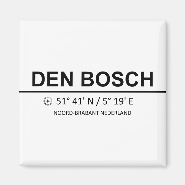 Imã Den Bosch Coördinaten - Den Bosch Coordinates (Frente)