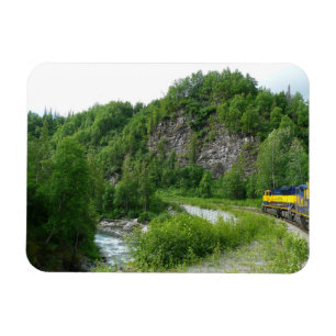 Ímã Denali Express Trem de Férias Fotografia no Alasca