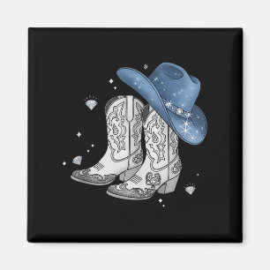 Imã Denim & Diamantes Black Tee Western Cowgirl Bo