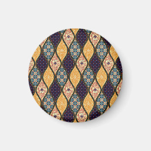 Imã Denim Blue Art Nouveau