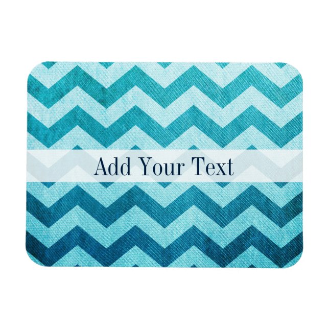 Ímã Denim Chevron por Shirley Taylor (Horizontal)