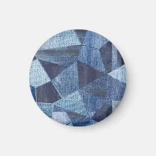 Imã Denim Urban: Patchwork Disparada.